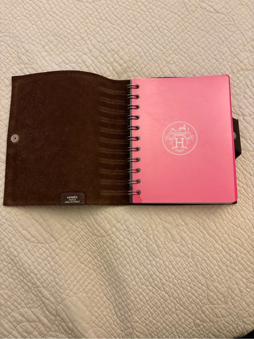 Hermes Ulysse Notebook Cover PM — Brown Togo Leather, Palladium Hardware - Picture 4 of 10